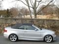 Titanium Silver Metallic 2008 BMW 1 Series 135i Convertible Exterior