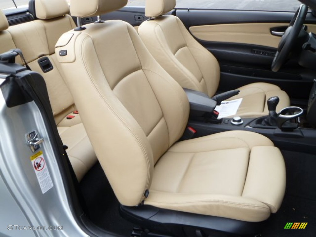 Savanna Beige Interior 2008 BMW 1 Series 135i Convertible Photo #55633771