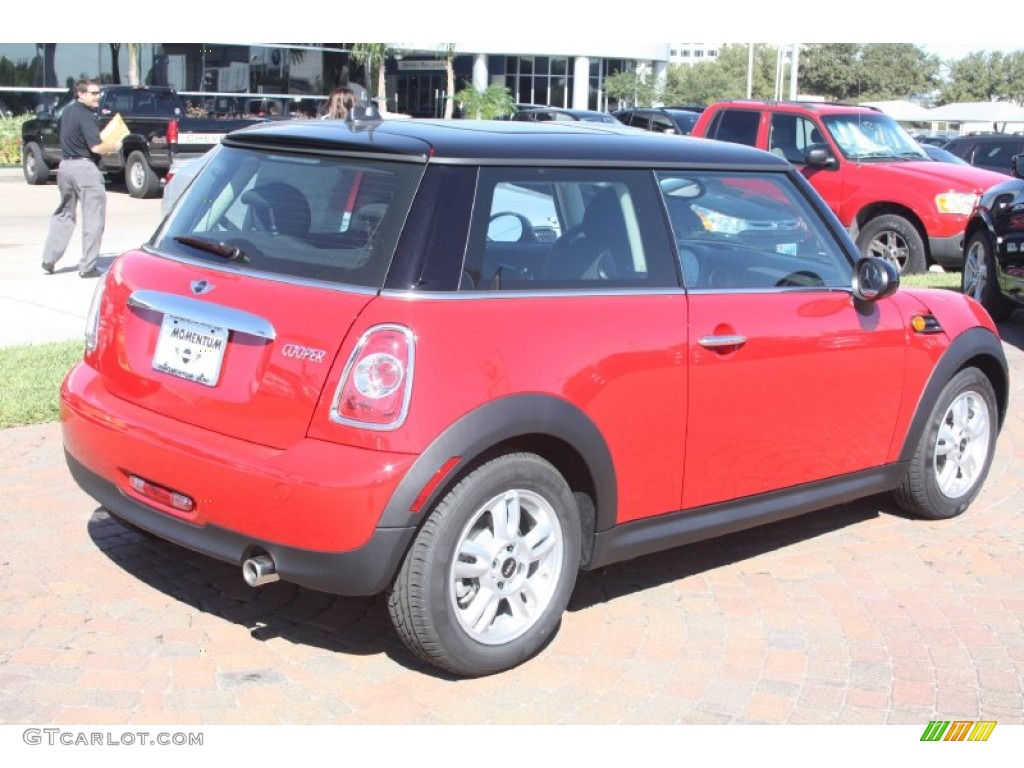 Chili Red 2012 Mini Cooper Hardtop Exterior Photo #55634342