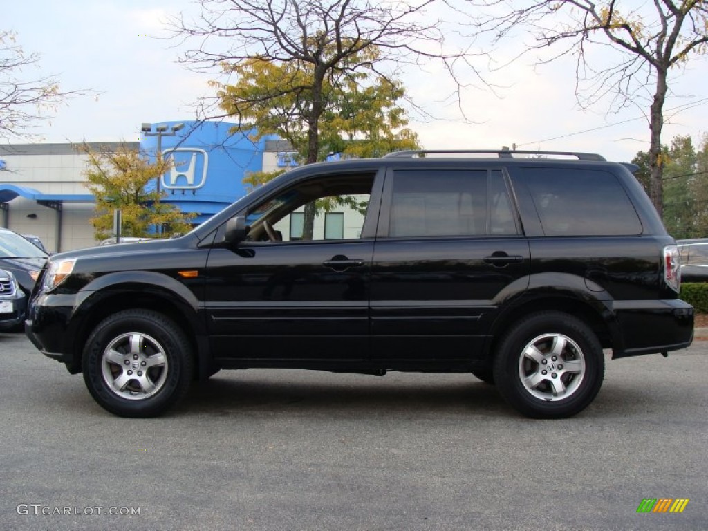 2008 Pilot EX-L 4WD - Formal Black / Saddle photo #1
