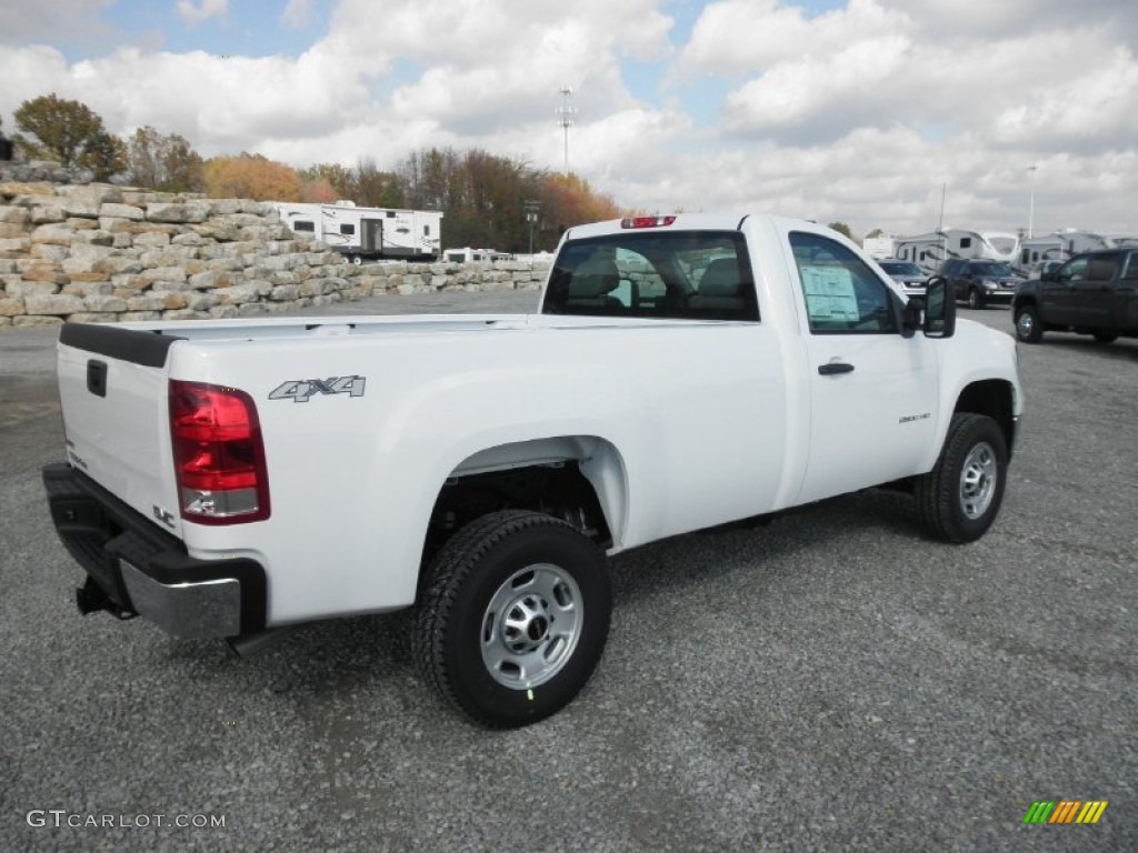 Summit White 2012 GMC Sierra 2500HD Regular Cab 4x4 Exterior Photo #55635863