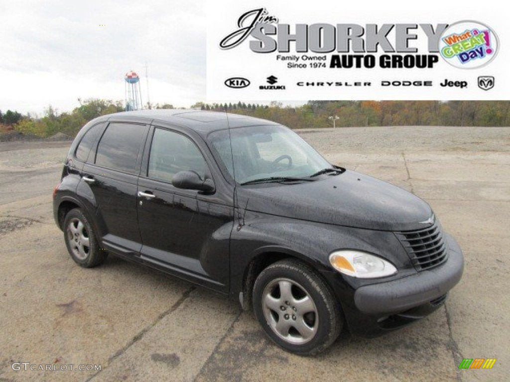 2001 PT Cruiser  - Black / Taupe/Pearl Beige photo #1