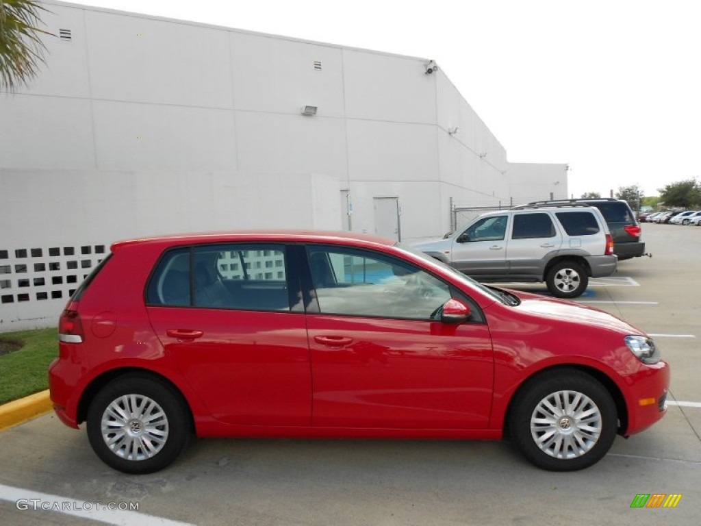 Tornado Red 2012 Volkswagen Golf 4 Door Exterior Photo #55637435