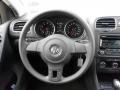 Titan Black 2012 Volkswagen Golf 4 Door Steering Wheel