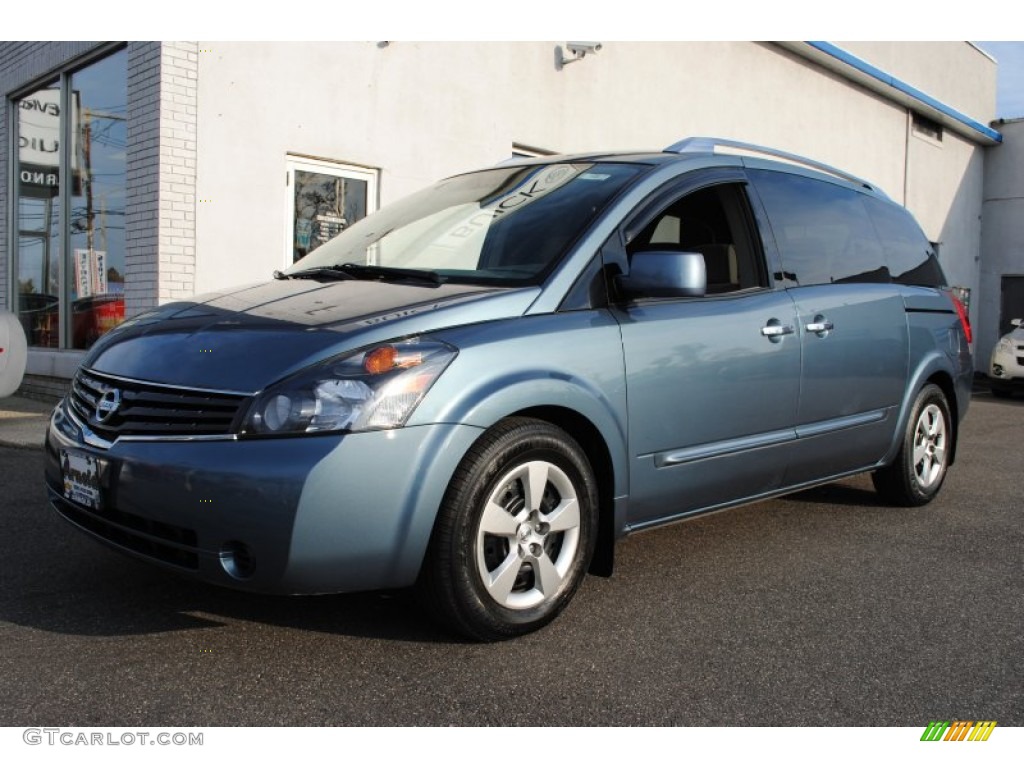 2008 Quest 3.5 S - Lakeshore Blue Metallic / Beige photo #1