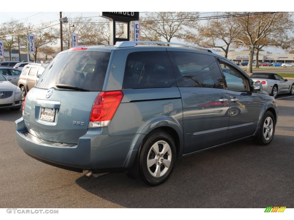 2008 Quest 3.5 S - Lakeshore Blue Metallic / Beige photo #6