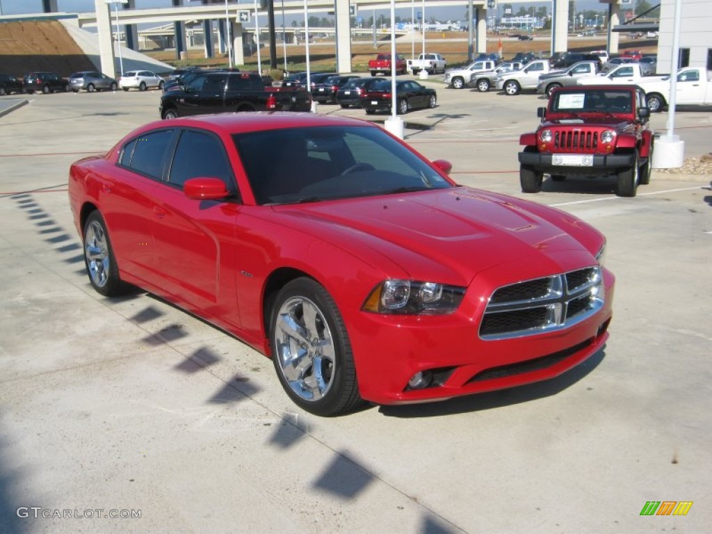 Redline 3-Coat Pearl 2012 Dodge Charger R/T Plus Exterior Photo #55638458