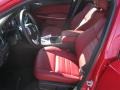 Black/Red 2012 Dodge Charger R/T Plus Interior Color