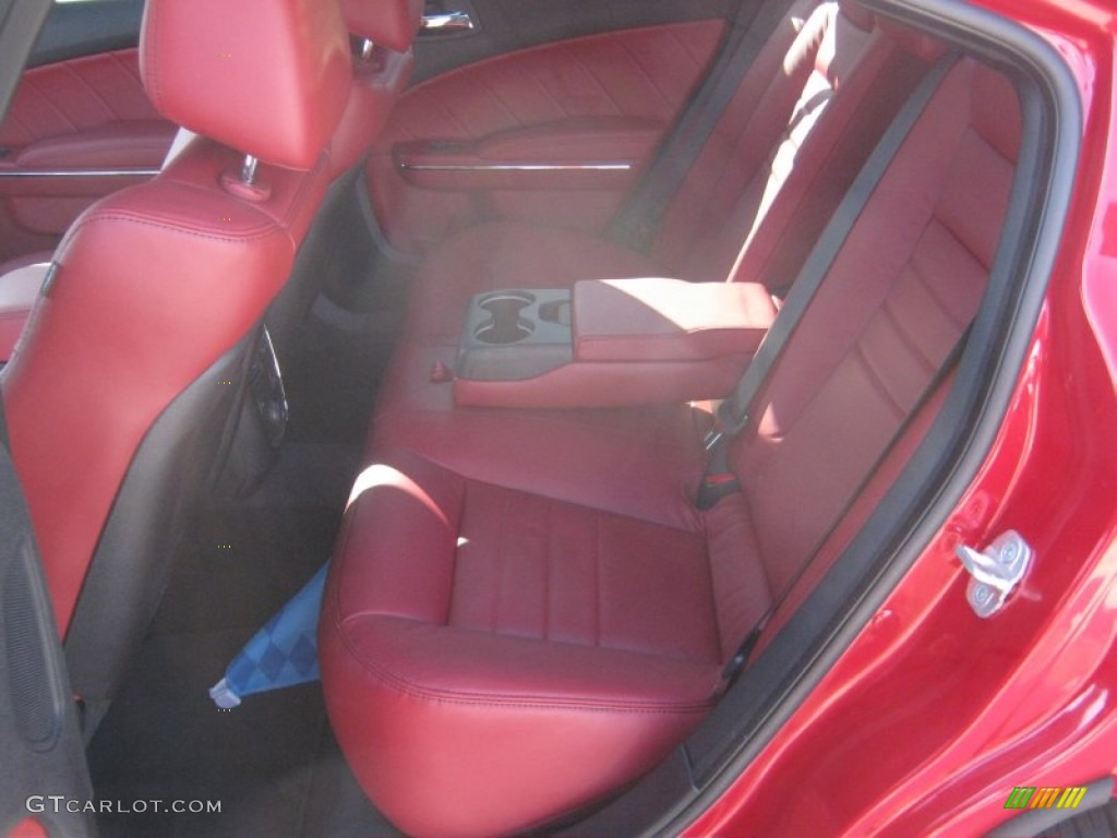 Black/Red Interior 2012 Dodge Charger R/T Plus Photo #55638518