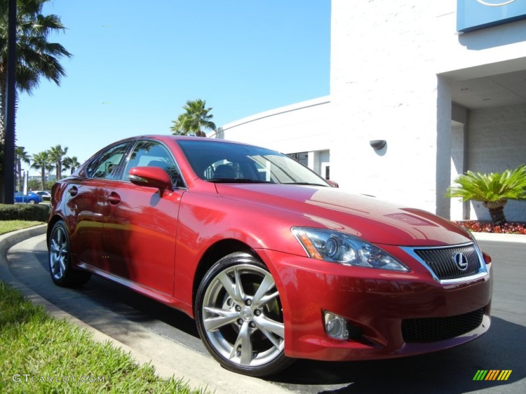 Matador Red Mica 2010 Lexus IS 250 Exterior Photo #55639460