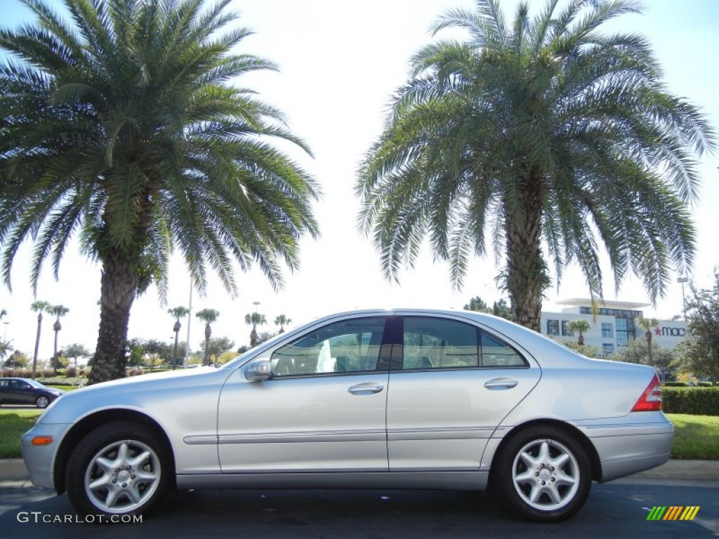 2001 C 320 Sedan - Brilliant Silver Metallic / Ash photo #1
