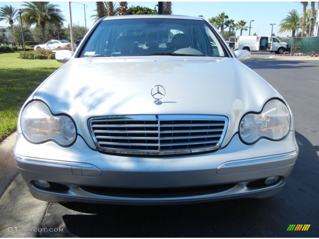 2001 C 320 Sedan - Brilliant Silver Metallic / Ash photo #3