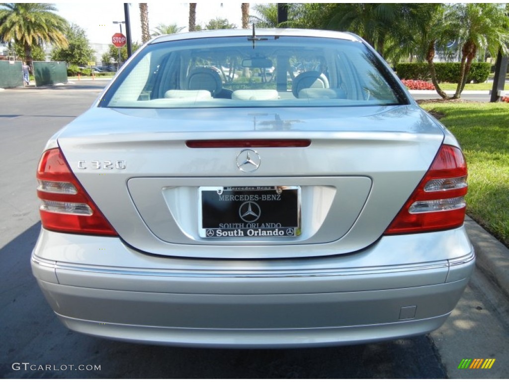 2001 C 320 Sedan - Brilliant Silver Metallic / Ash photo #7