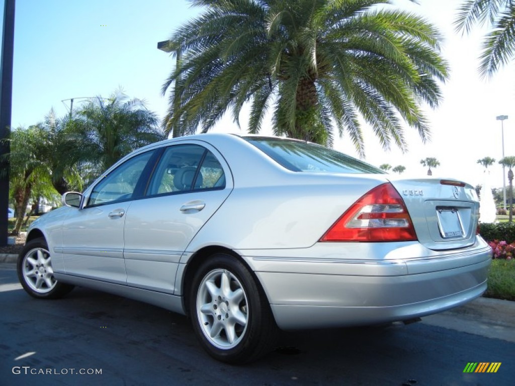 2001 C 320 Sedan - Brilliant Silver Metallic / Ash photo #8