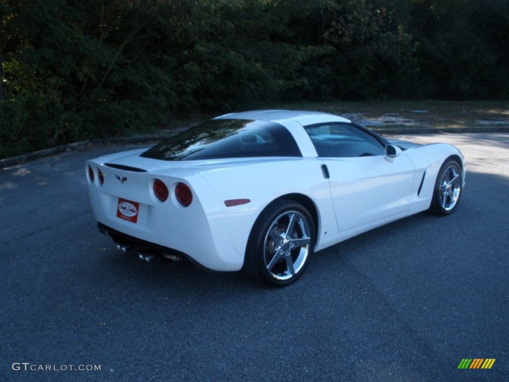 2008 Corvette Coupe - Arctic White / Ebony photo #3