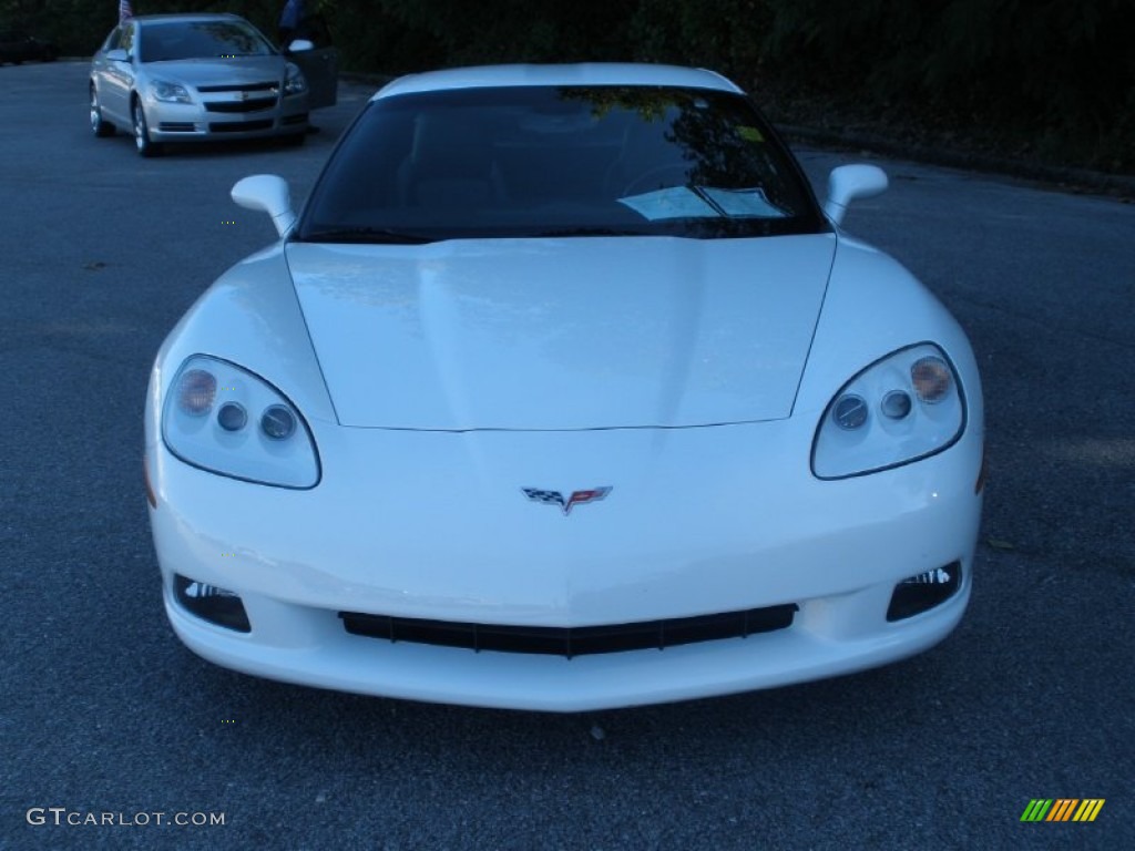 2008 Corvette Coupe - Arctic White / Ebony photo #14