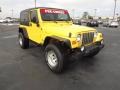 2004 Solar Yellow Jeep Wrangler Unlimited 4x4  photo #3