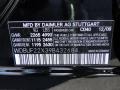 040: Black 2009 Mercedes-Benz E 320 BlueTEC Sedan Color Code