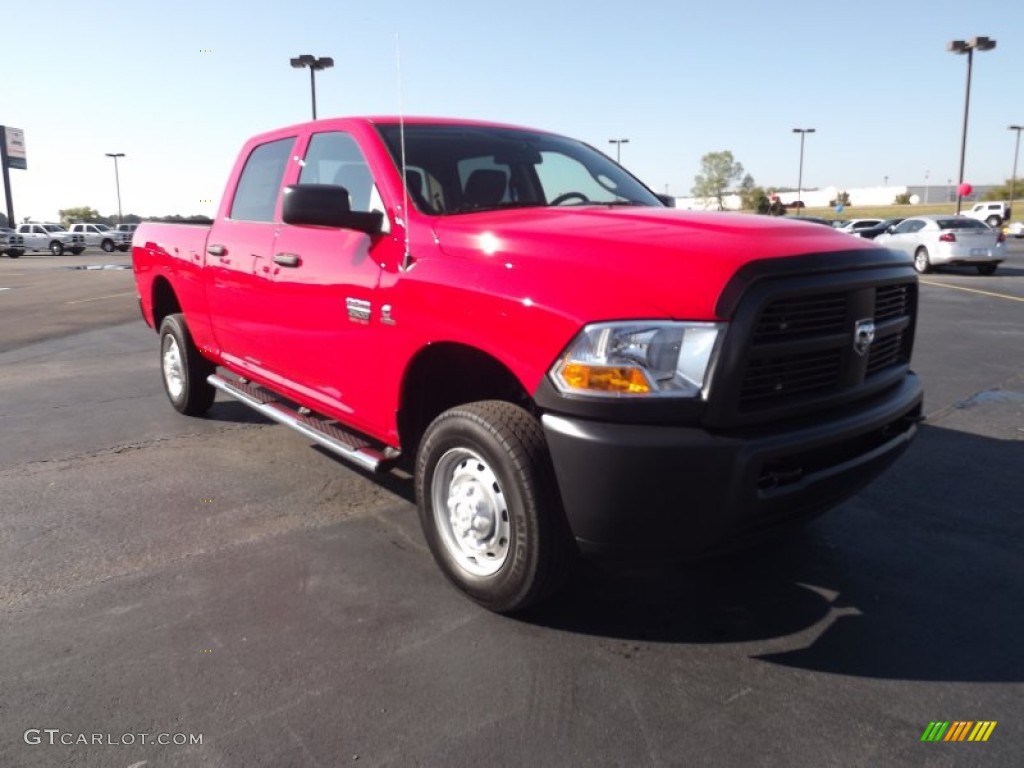 2012 Ram 2500 HD ST Crew Cab 4x4 - Flame Red / Dark Slate/Medium Graystone photo #3