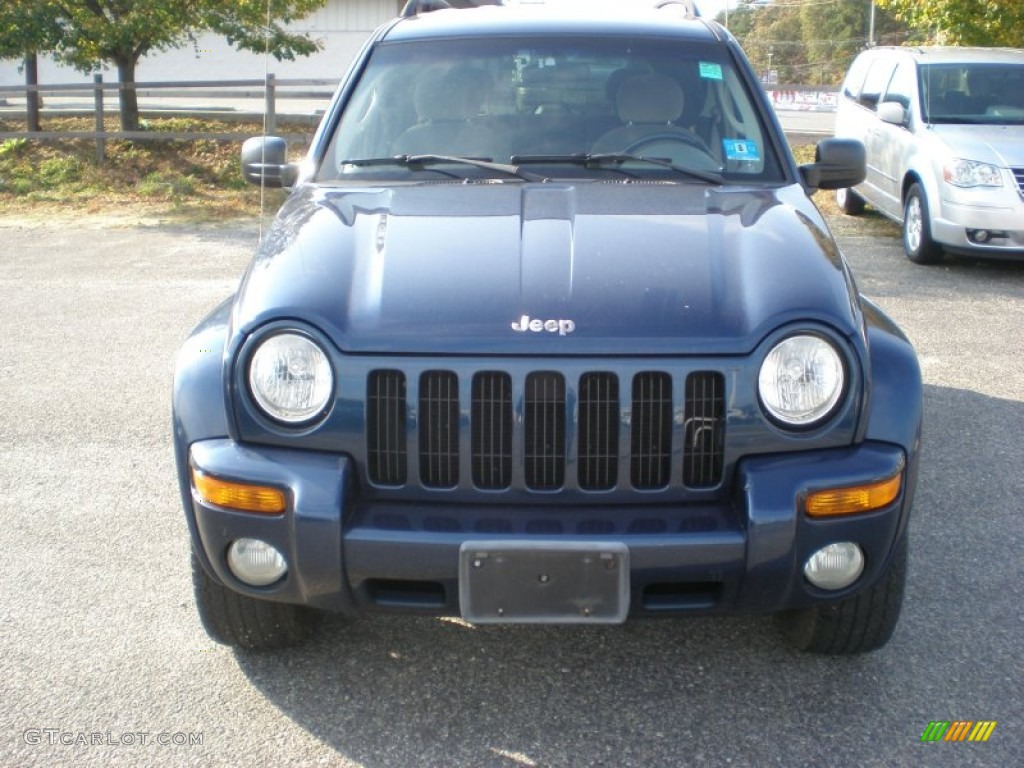 2002 Liberty Limited 4x4 - Patriot Blue Pearlcoat / Taupe photo #2