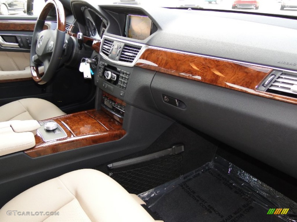 2012 Mercedes-Benz E 350 BlueTEC Sedan Almond/Black Dashboard Photo #55642817