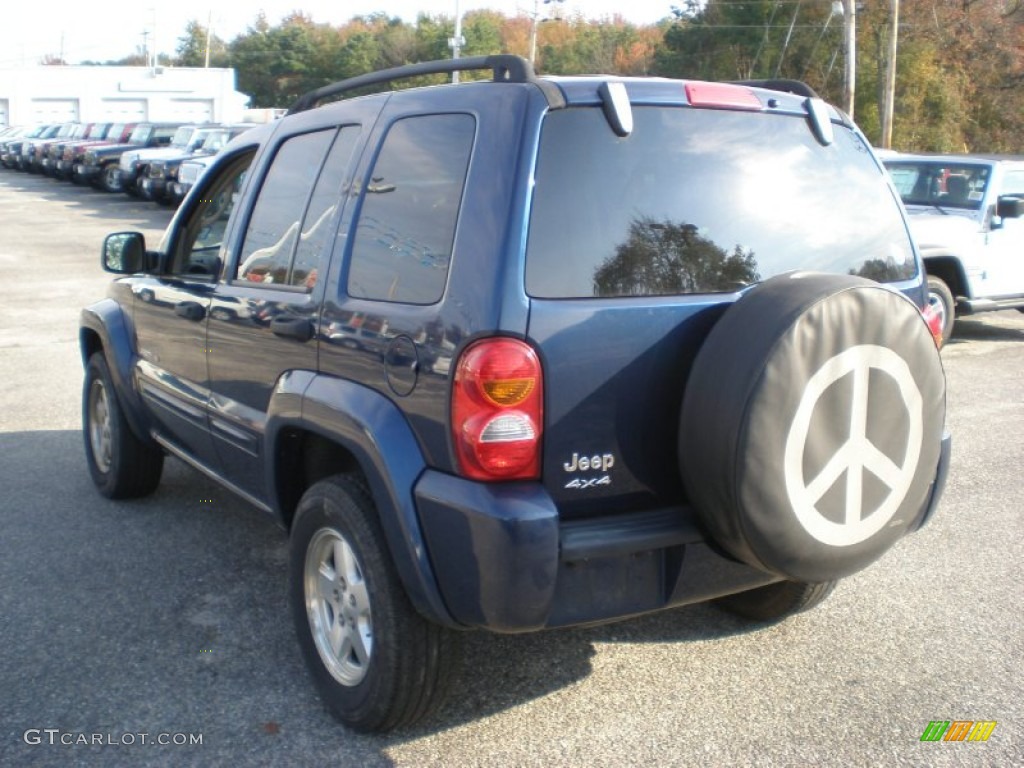 2002 Liberty Limited 4x4 - Patriot Blue Pearlcoat / Taupe photo #7