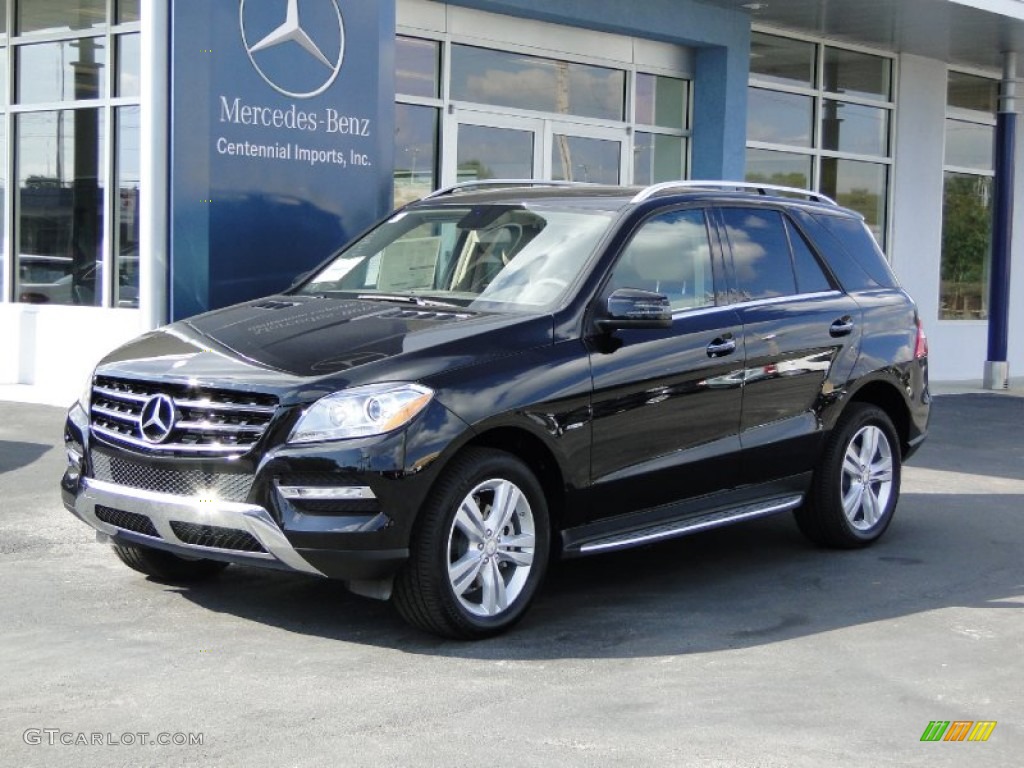 2012 ML 350 BlueTEC 4Matic - Black / Almond Beige photo #1