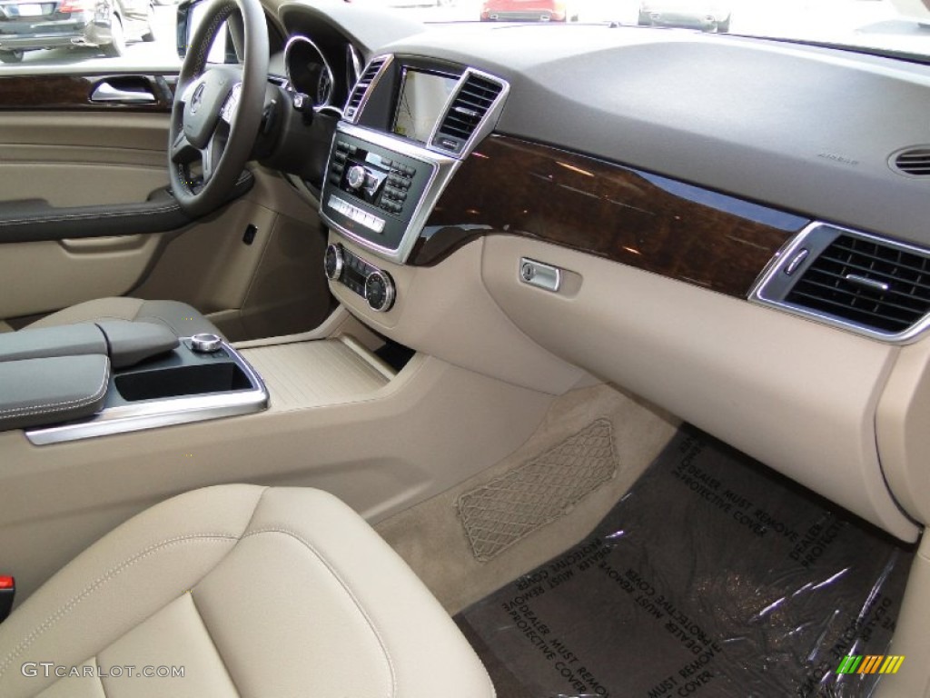 2012 Mercedes-Benz ML 350 BlueTEC 4Matic Almond Beige Dashboard Photo #55643447