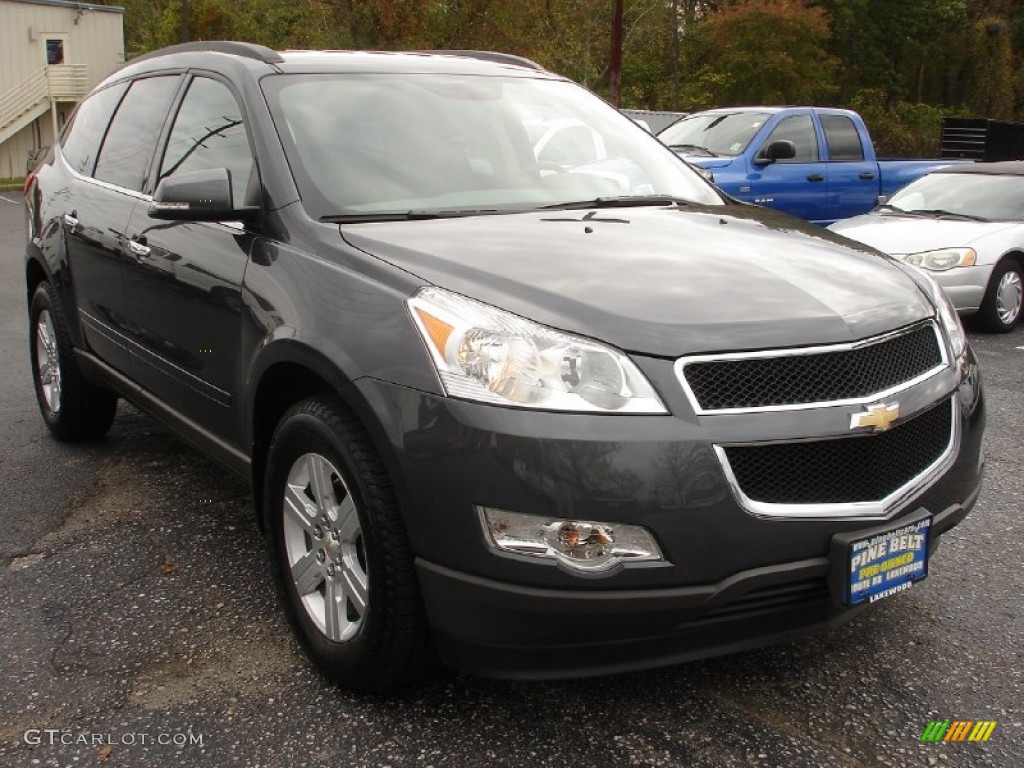 2011 Traverse LT - Cyber Gray Metallic / Dark Gray/Light Gray photo #3