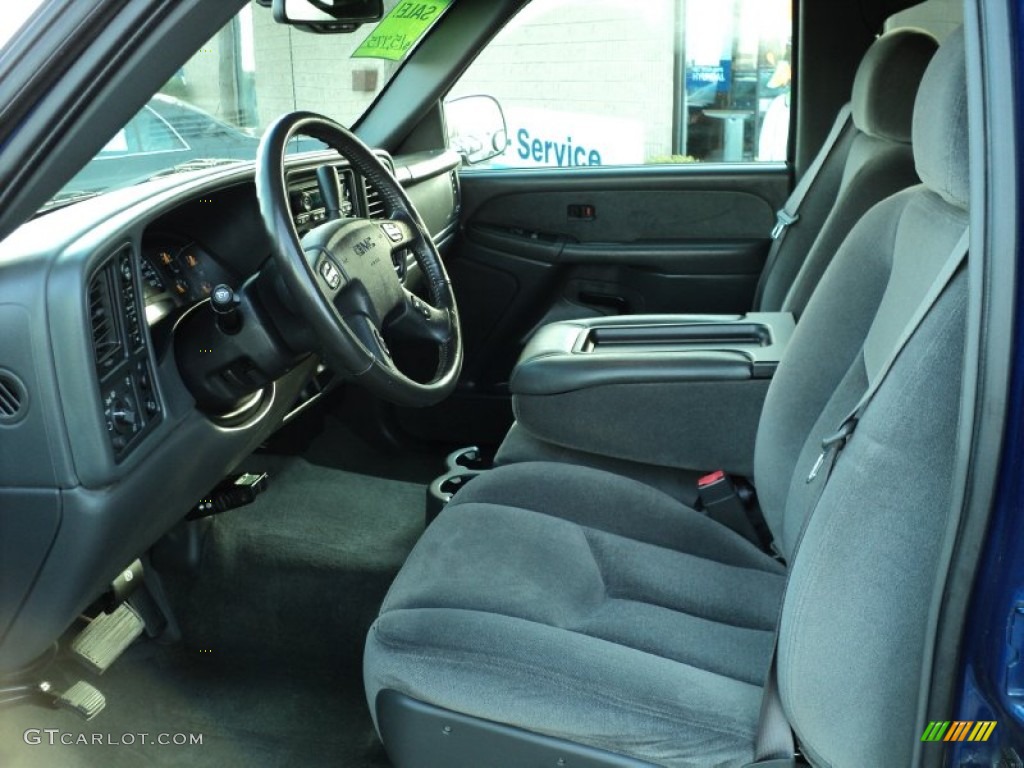Pewter Interior 2003 GMC Sierra 1500 SLE Crew Cab 4x4 Photo #55644836