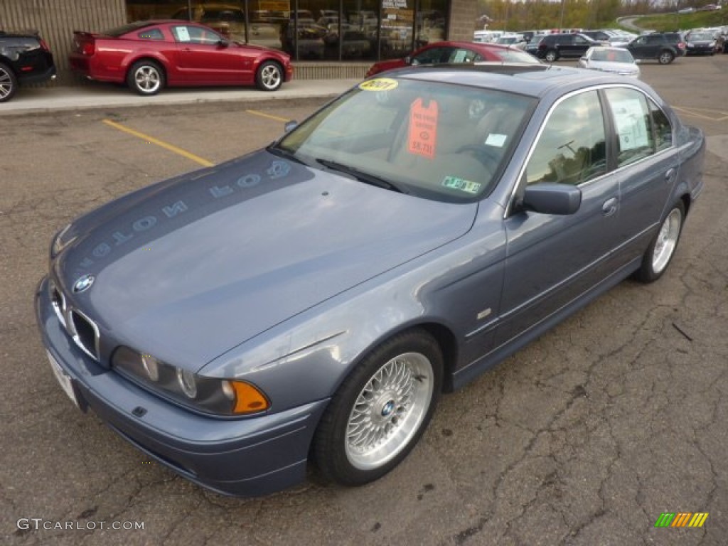 Steel Blue Metallic 2001 BMW 5 Series 525i Sedan Exterior Photo #55645238