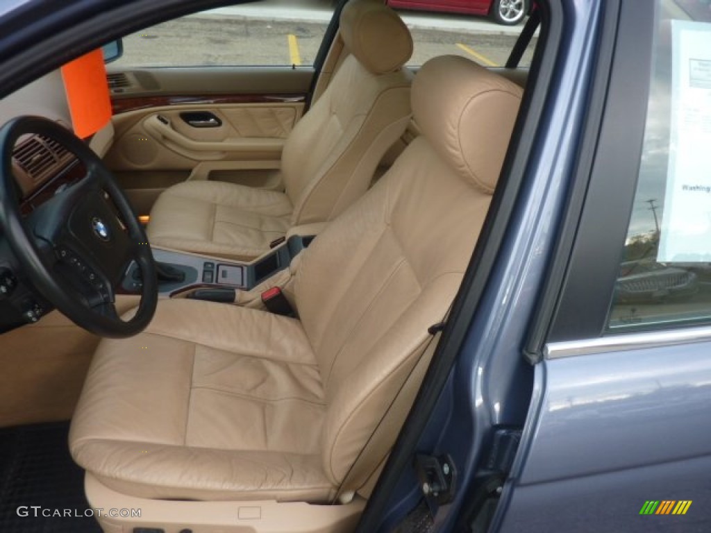 Beige Interior 2001 BMW 5 Series 525i Sedan Photo #55645258