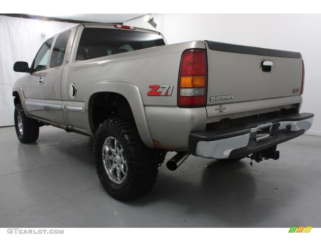 2000 Sierra 1500 SLE Extended Cab 4x4 - Pewter Metallic / Graphite photo #6