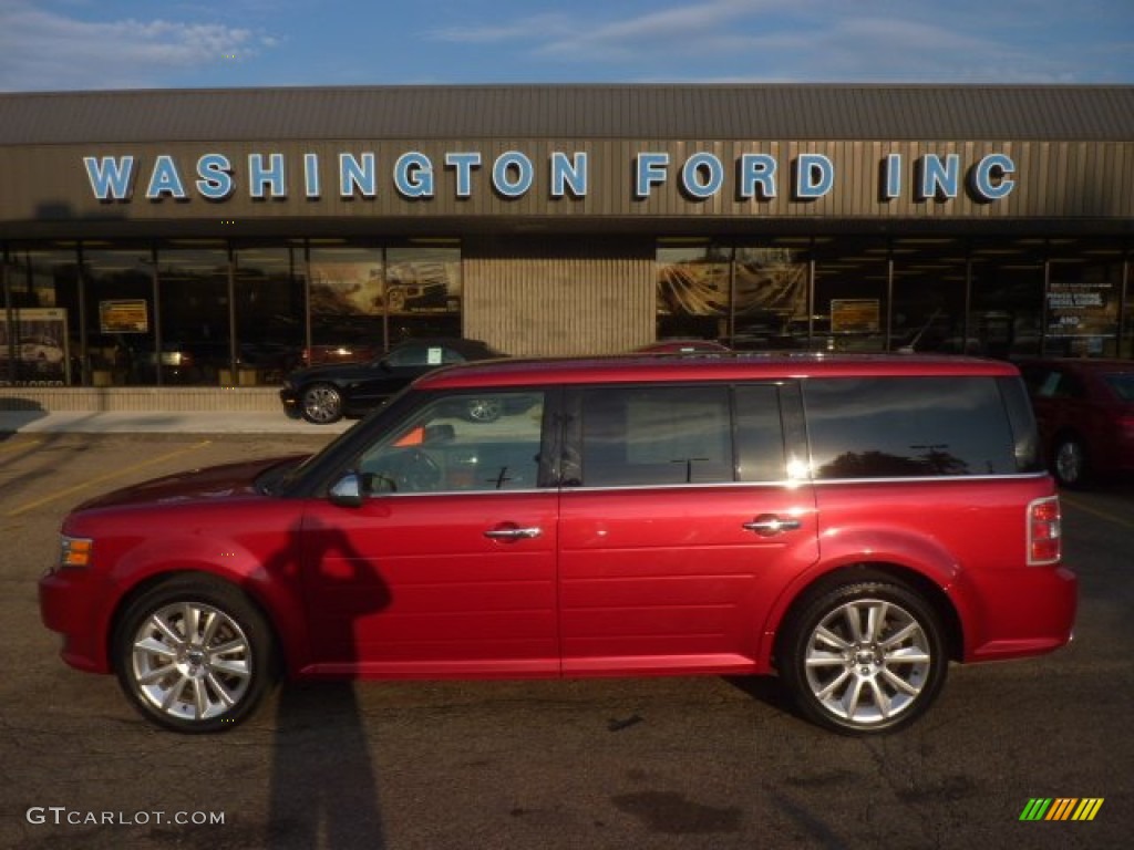 2011 Flex Limited AWD EcoBoost - Red Candy Metallic / Charcoal Black photo #1