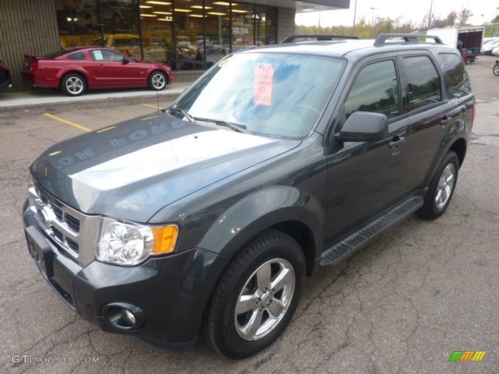 2009 Escape XLT V6 4WD - Black Pearl Slate Metallic / Charcoal photo #8