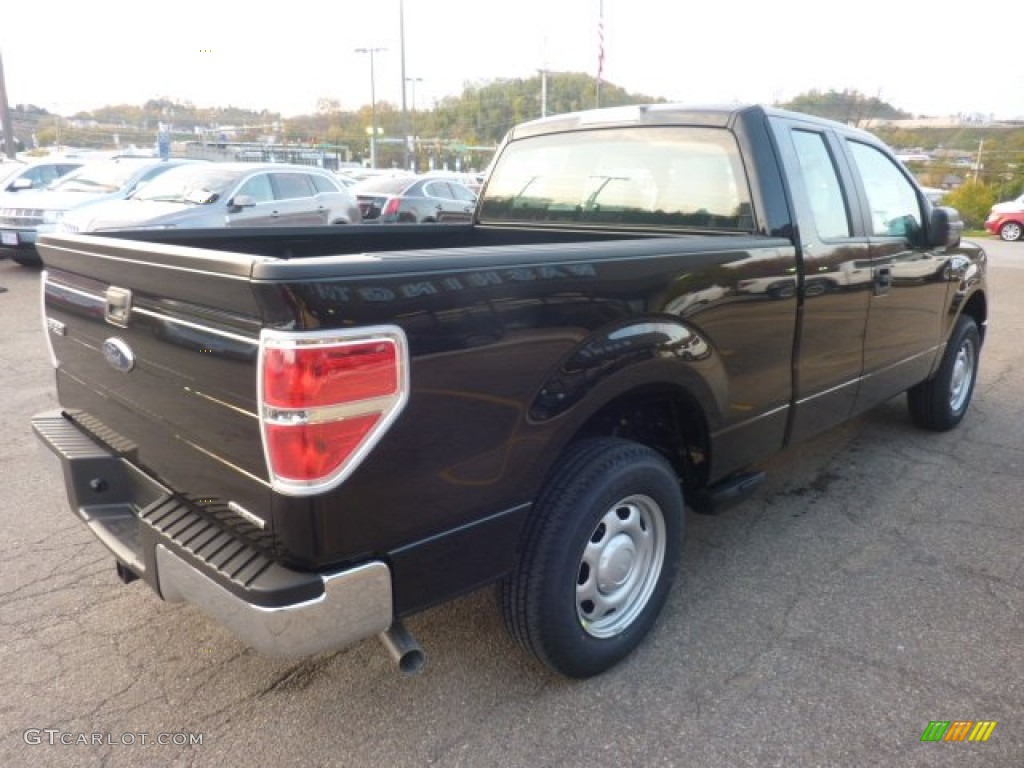 2011 F150 XL SuperCab - Ebony Black / Steel Gray photo #4