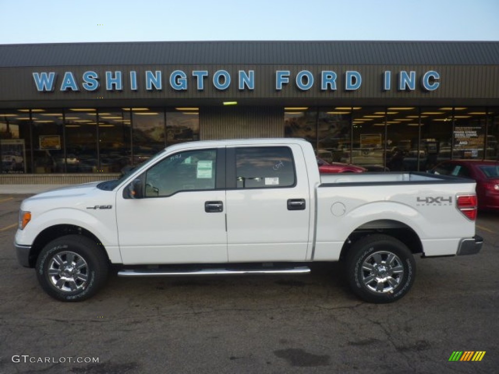 2011 F150 XLT SuperCrew 4x4 - Oxford White / Steel Gray photo #1