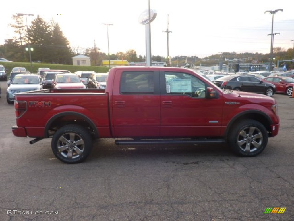 2011 F150 FX4 SuperCrew 4x4 - Red Candy Metallic / Black photo #5