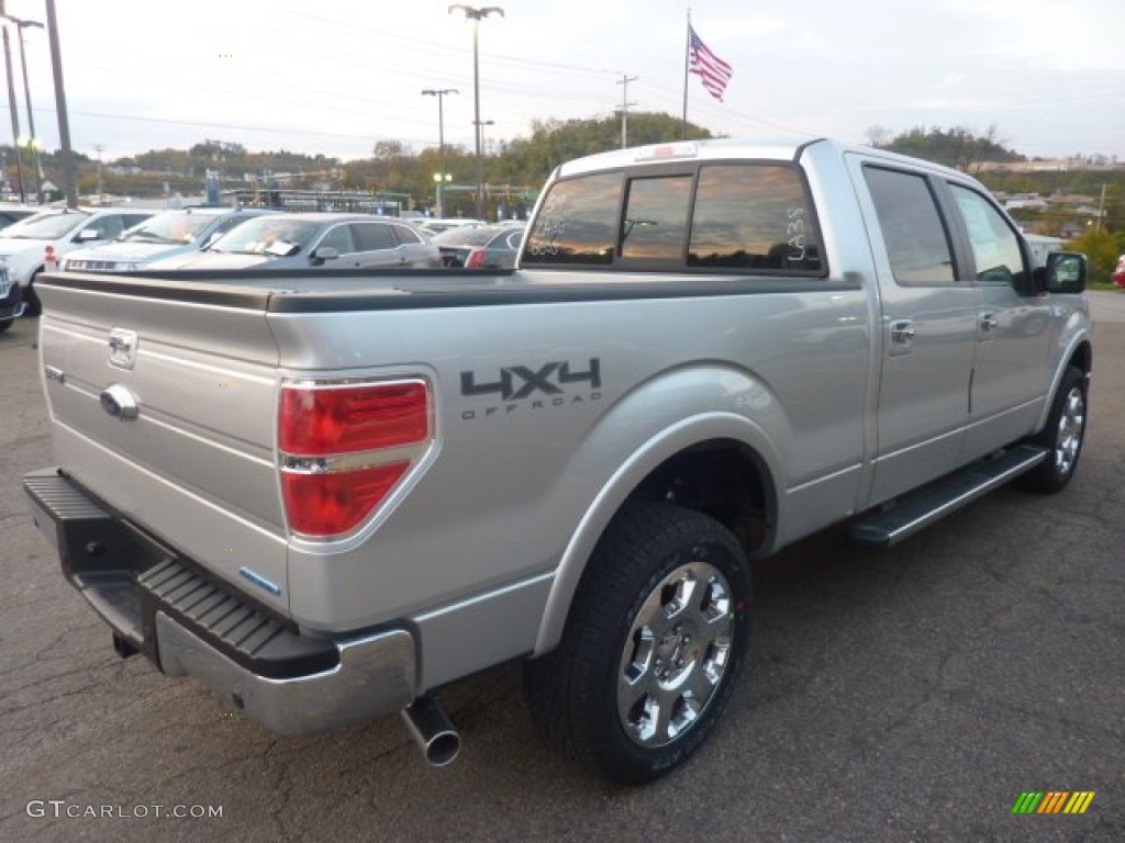 2011 F150 Lariat SuperCrew 4x4 - Ingot Silver Metallic / Black photo #4