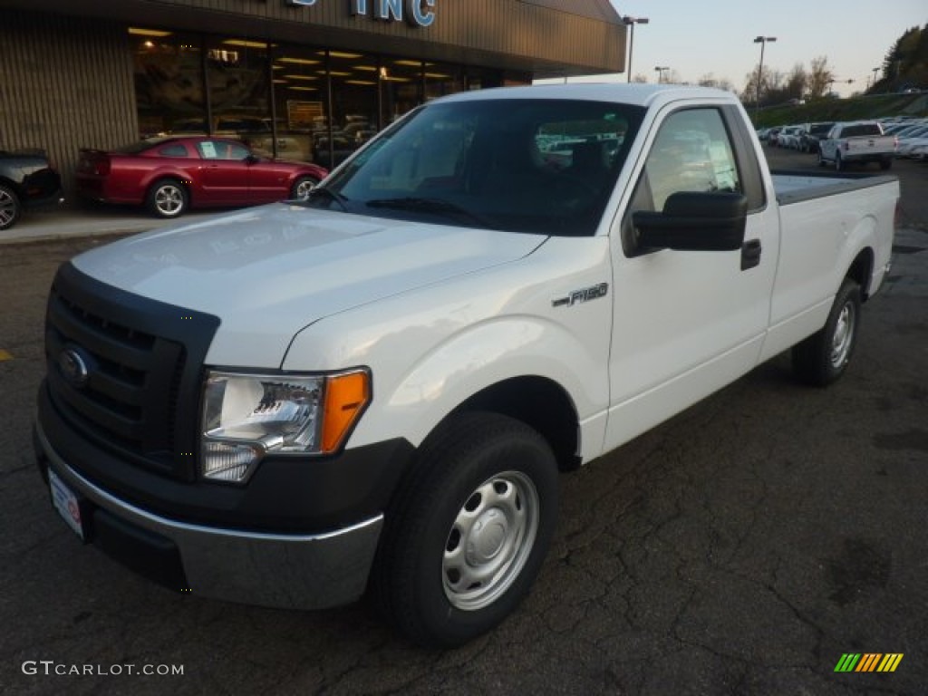 2011 F150 XL Regular Cab - Oxford White / Black photo #8