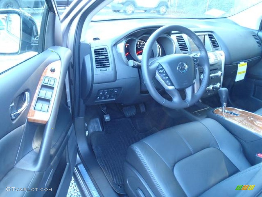 Black Interior 2012 Nissan Murano LE Platinum Edition AWD Photo #55649351