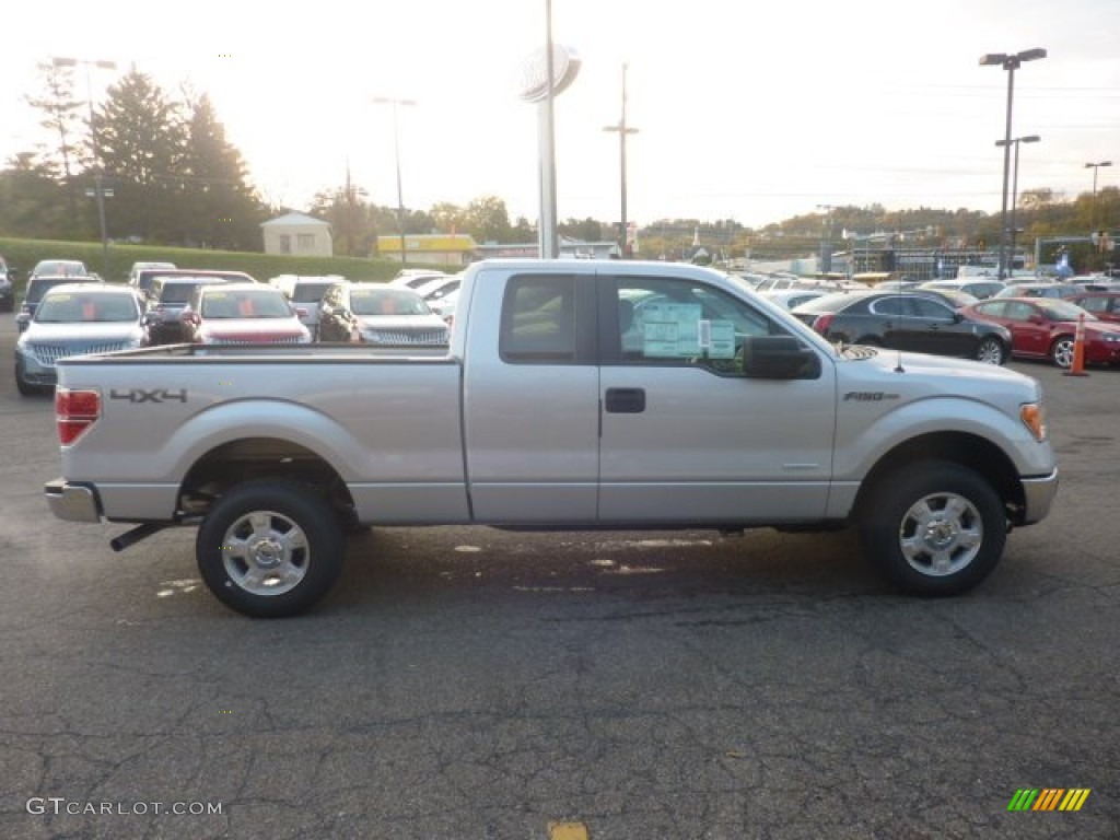 2011 F150 XLT SuperCab 4x4 - Ingot Silver Metallic / Steel Gray photo #5