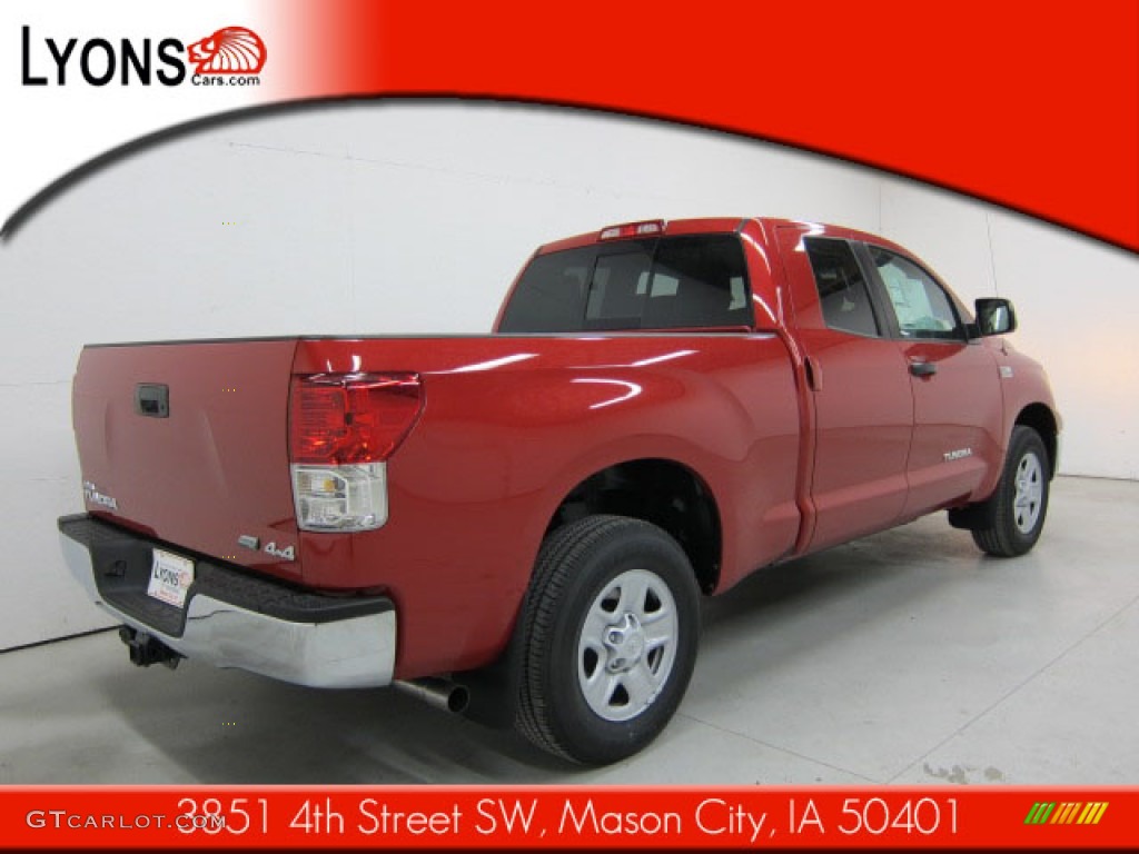 2012 Tundra Double Cab 4x4 - Barcelona Red Metallic / Black photo #10