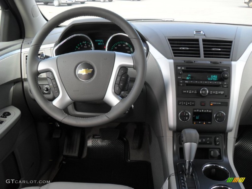 2012 Chevrolet Traverse LT AWD Dark Gray/Light Gray Dashboard Photo #55651688