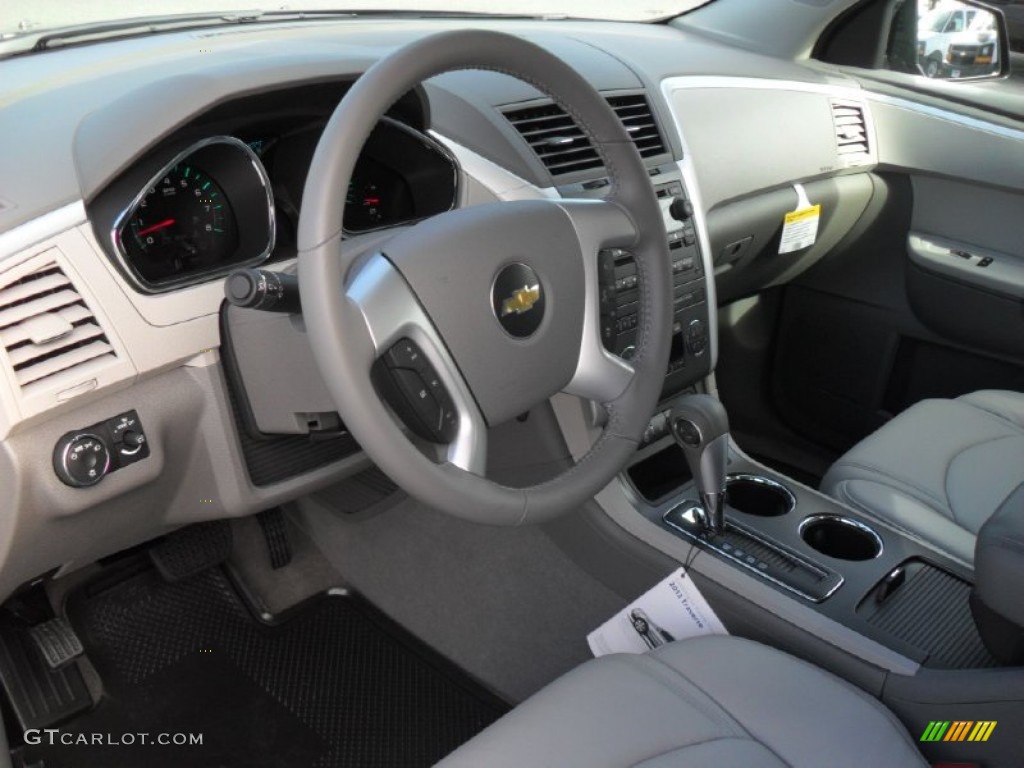 Dark Gray/Light Gray Interior 2012 Chevrolet Traverse LT AWD Photo #55651748