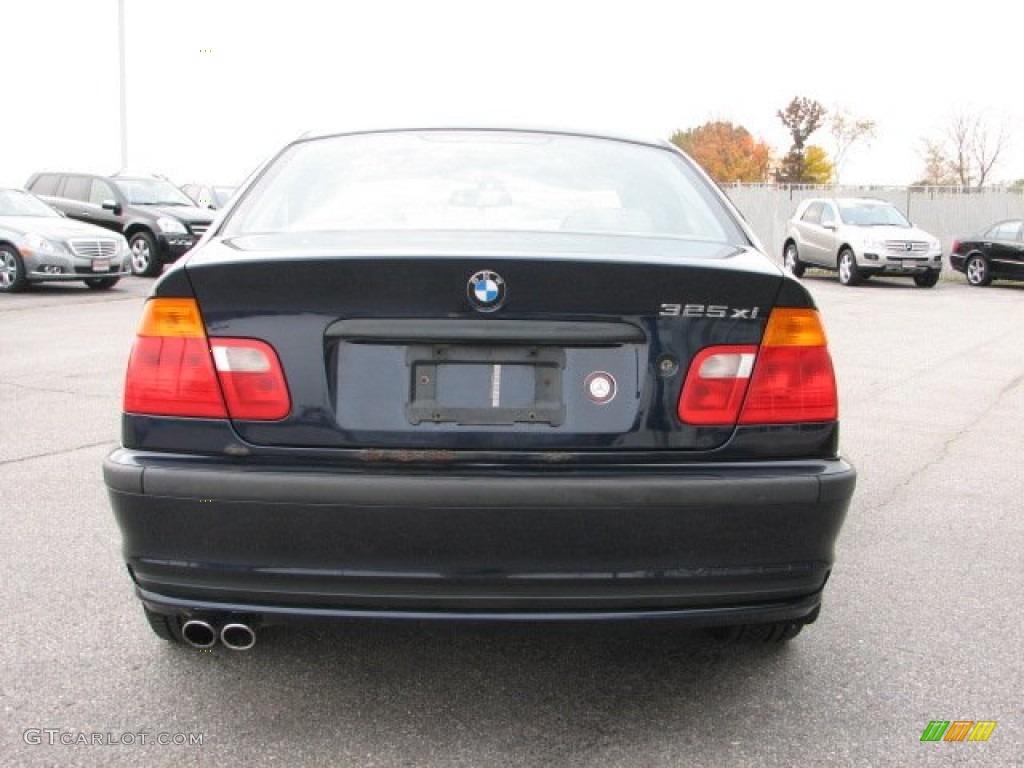 2001 3 Series 325i Sedan - Orient Blue Metallic / Grey photo #4