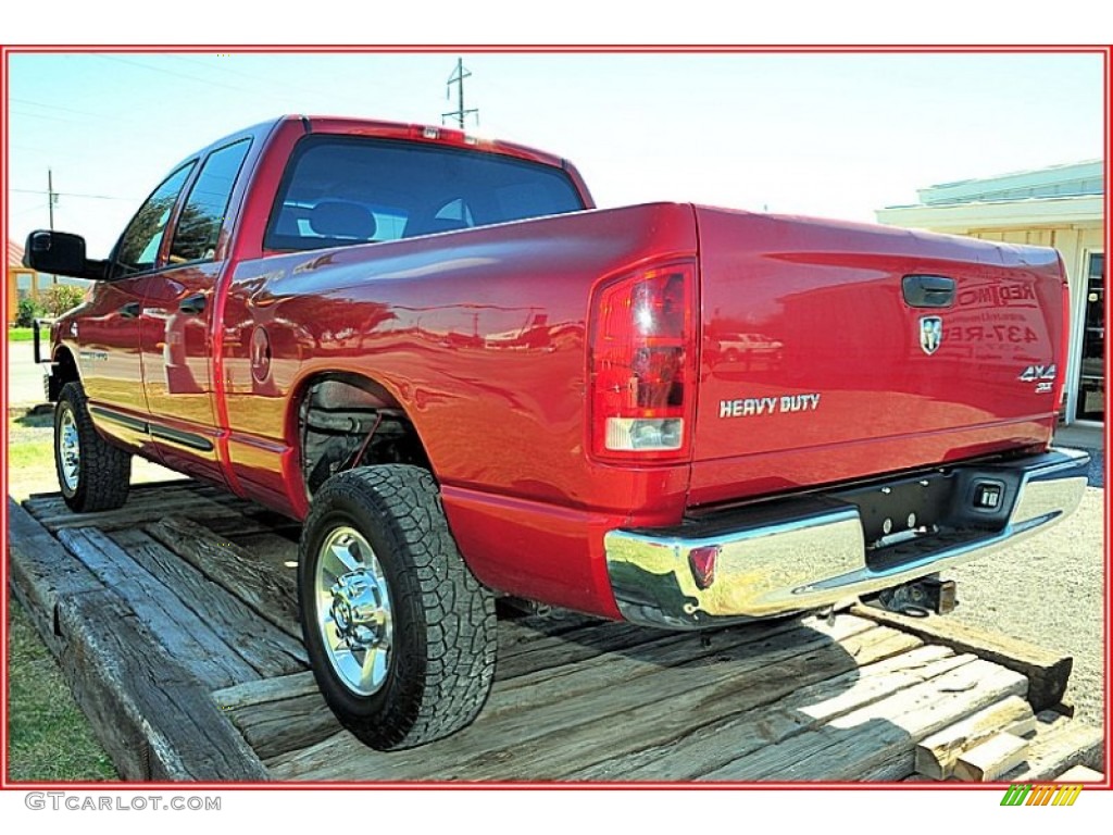 Inferno Red Crystal Pearl 2006 Dodge Ram 2500 Lone Star Edition Quad Cab 4x4 Exterior Photo #55652057