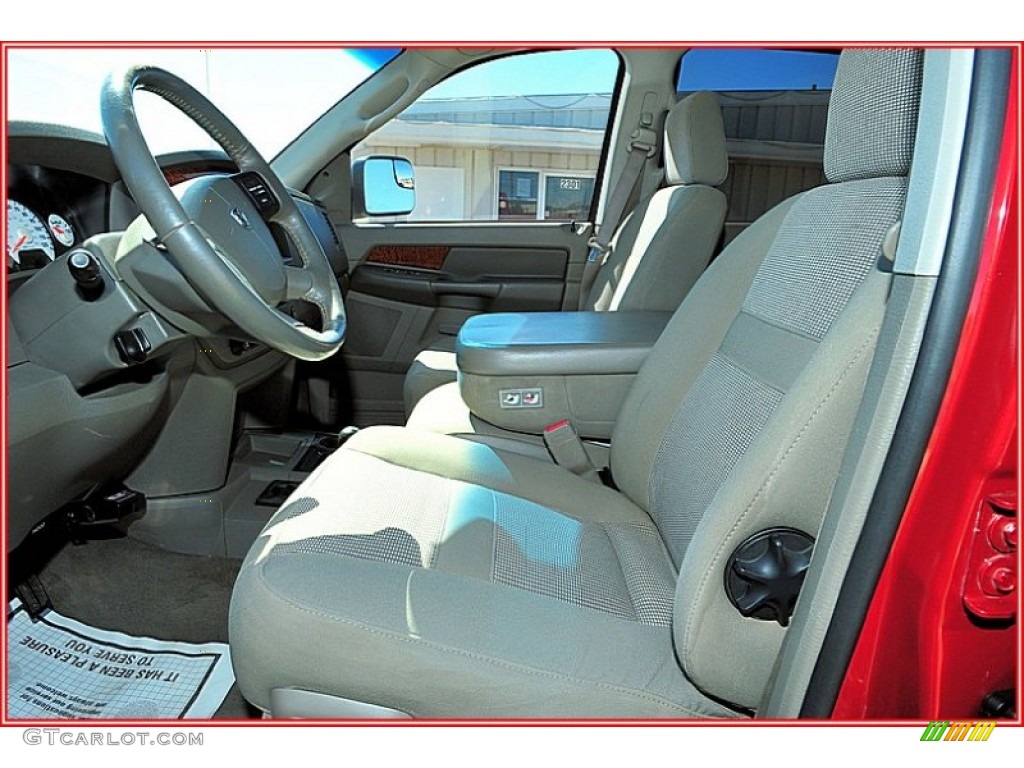 Khaki Interior 2006 Dodge Ram 2500 Lone Star Edition Quad