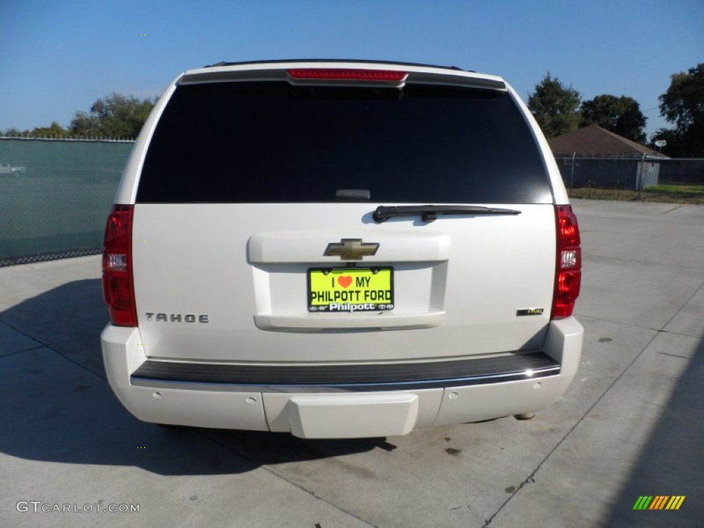 2009 Tahoe LTZ - White Diamond Tricoat / Light Cashmere photo #4