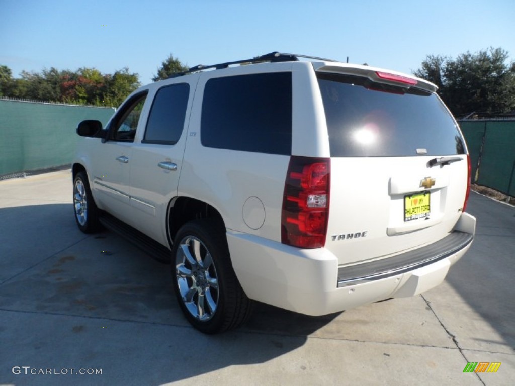2009 Tahoe LTZ - White Diamond Tricoat / Light Cashmere photo #5
